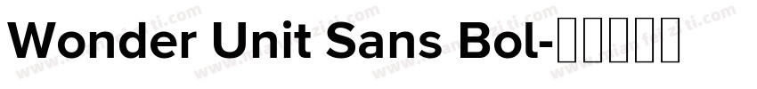 Wonder Unit Sans Bol字体转换